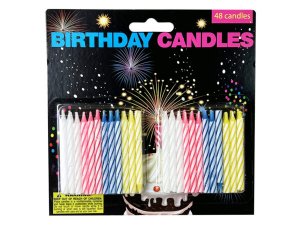 Bulk HB443 48 Piece Birthday Candle Set