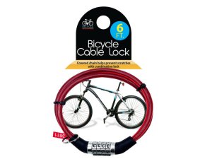 Bulk GE024 Thin Bicycle Lock With Code