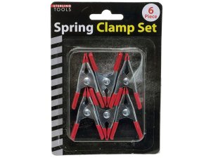 Bulk GE791 6 Pack Spring Clamps With Soft Grip And Tip