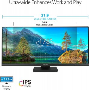 Asus VP299CL 29 1080p Ultrawide Hdr Monitor () - 21:9 (2560 X 1080), I