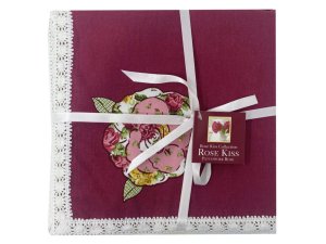 Bulk DB479 Homewear 18quot; X 18quot; Rose Kiss 4 Pack Napkin