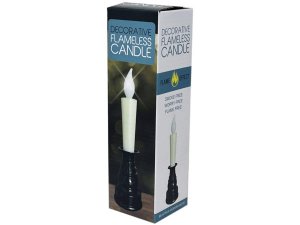 Bulk GE814 Battery-operated Push Action Led Fake-flame Taper Candle An