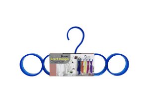 Bulk GE902 Blue Plastic Scarf Hanger Organizer