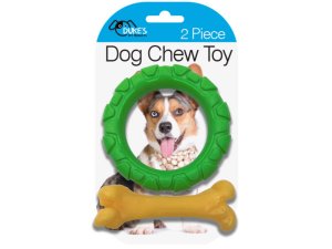 Bulk GH941 2 Pack Ring And Bone Dog Chew Toy