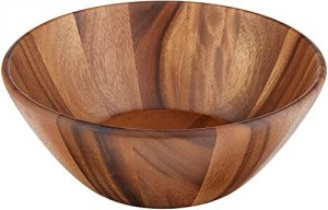 Lipper 1154 Lg Acacia Round Bowl