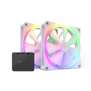 Nzxt RF-R14DF-W1 Fan Rf-r14df-w1 F140 Rgb 2x140mm Fan Amp; Controller 