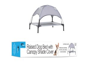 Bulk DI757 Raised Dog Bed With Canopy Shade Cover