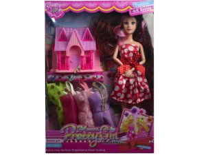 Bulk GE571 11quot; Moveable Joint Beauty Doll With Fun Accessories