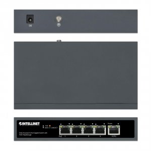 Intellinet IPS-05G-65W Poe-powered 5-port Gigabit Switch With Poe Pass