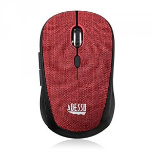 Adesso IMOUSE S80R Wrls Opt Fabric Mouse Red