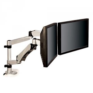 3m MA265S Monitor Arm Dual Desk Mount Silver