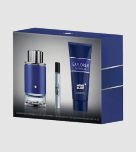 Inter MB020C07S1 Mont Blanc Explorer Ultra Blue 3 Pcs Set: 3.3 Eau De 