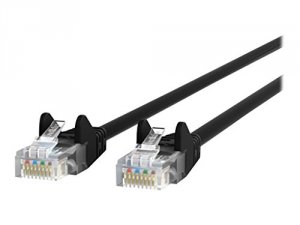 Belkin A3L980B07-BLK-S 7ft Cat6 Snagless Patch Cable, Utp, Black Pvc J