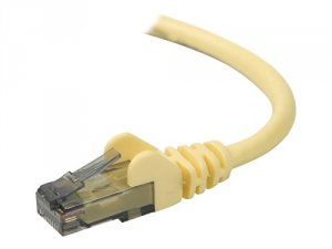 Belkin A3L980-100-YLWS 100ft Cat6 Snagless Patch Cable, Utp, Yellow Pv