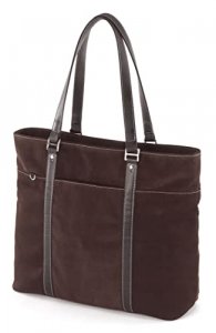 Mobile METL08 Tote, Casual,15.4in, Suede Ultra, Chocolate