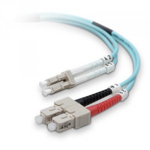 Belkin F2F402L7-20M-G Fiber Patch Cable 10 Gig Aqua 50125 Lcsc 20 Mete