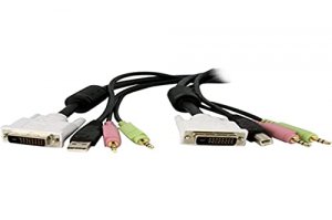 Startech DVID4N1USB6 .com 6 Ft 4-in-1 Usb Dvi Kvm Switch Cable With Au