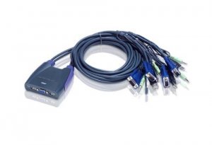 Aten CS64US 4 Port Usb Kvm With Audio And Peripheral Sharing