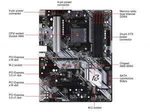 Asrock B550 PHANTOM GAM 4 B550 Phantom Gaming 4 Am4 Atx Motherboard