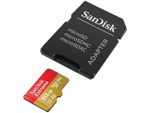 Sandisk SDSQXAV-512G-GN6MA 512gb Extreme Microsdxc Uhs-i A2 Card With 