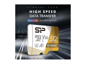 Silicon SU512GBSTXDU3V20AC 512gb Superior Pro Microsdxc Flash Card