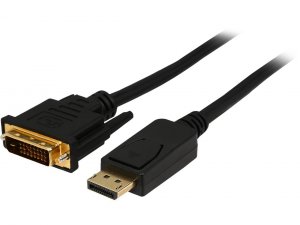 Rosewill CL-DP2DVI-10-BK 10ft Displayport To Dvi-d Adapter Cable