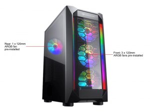 Cougar MX410-G RGB Case  Mx410-g Rgb R