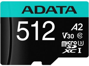 Adata AUSDX512GUI3V30SA2-RA1 512g Microsdxc Uhs-i U3 Class 10