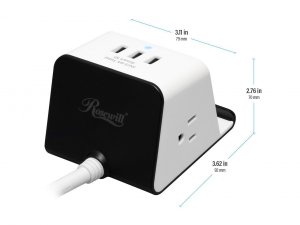 Rosewill RHSP-19002 Qi-compatible Wireless Charging Power Strip