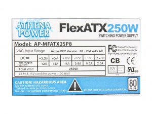 Athena AP-MFATX25P8 Server Psu Athena|ap-mfatx25p8 R