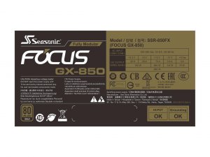 Seasonic FOCUS GX-850 Psu  850w Focus Gx-850 R