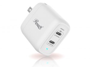 Rosewill RBWC-20036 40w Dual Usb-c Gan Wall Charger - White