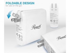 Rosewill RBWC-20025 100w Gan Four-port Wall Charger