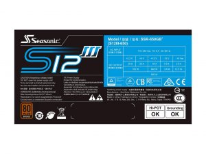 Seasonic S12III-650GB S12iii 650w 80+ Bronze Power Supply Unit