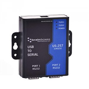 Brainboxes US-257 2port Db9 Ser Usb Rs232 1mbd