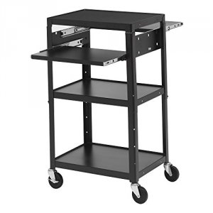 Bretford A2642DNSE Adjustable Av Cart With Two Slide Out Accessory She