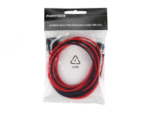 Phanteks PH-CB8V_BR Premium Extension Cable - Blackred