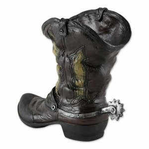 Accent 10018985 Cowboy Boot Planter With Spur