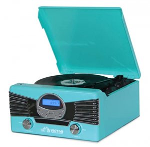 Naxa VHRP-1400-TQ Victor 7 In 1 Turntable Music