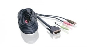 Iogear G2L7D03UI S Dvi-i Single Link, Usb 2.0 Kvm Cable Provides Ten F