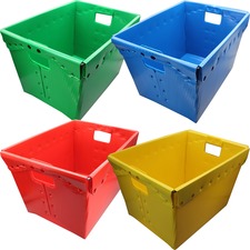 Flipside FLP 40192 Flipside Primary Assorted Plastic Storage Postal To