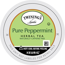 R TWG 08760 Twinings Of London Pure Peppermint Herbal Tea K-cup - 0.1 