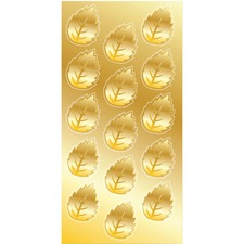 Geographics GEO 48856 Gold Foil Leaf Embossed Seals - Self-adhesive - 