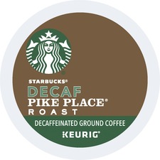 Starbucks SBK 12434952 Starbucks K-cup Decaf Pike Place Roast Coffee -