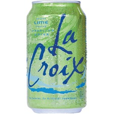 National LCX 40125 Lacroix Lime Flavored Sparkling Water - Ready-to-dr