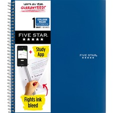 Acco MEA 820002NH0 Five Star Wirebound Notebook - 1 Subject(s)100 Page