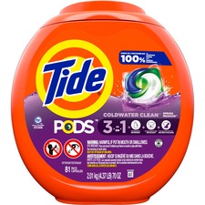 Procter PGC 91781CT Tide Pods Laundry Detergent - Liquid - 62 Fl Oz (1