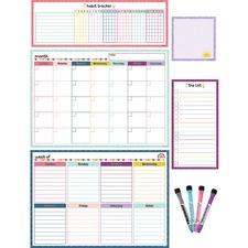 Teacher TCR 77403 Dry-erase Task Calendar Set - Multi - 1 Pack