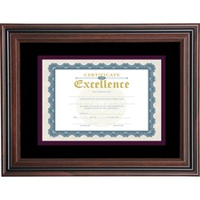 Advantus AVT VS4501B114 Advantus Double Matted Certificate Frame - 11