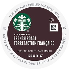 Starbucks SBK 12434813 Starbucks K-cup French Roast Coffee - Dark - 24